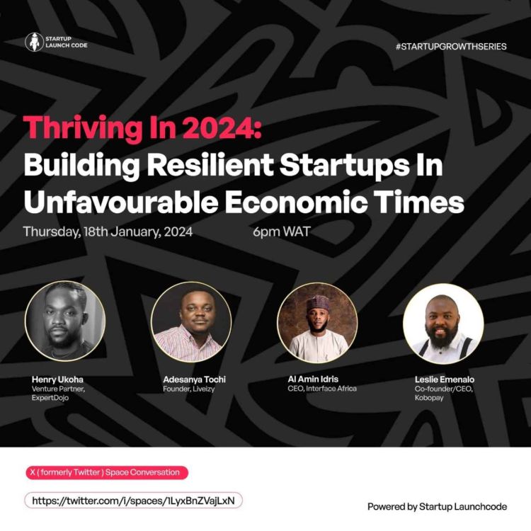 cover art for Thriving in 2024; Building Resilient Startups in Unfavourable Economic Times