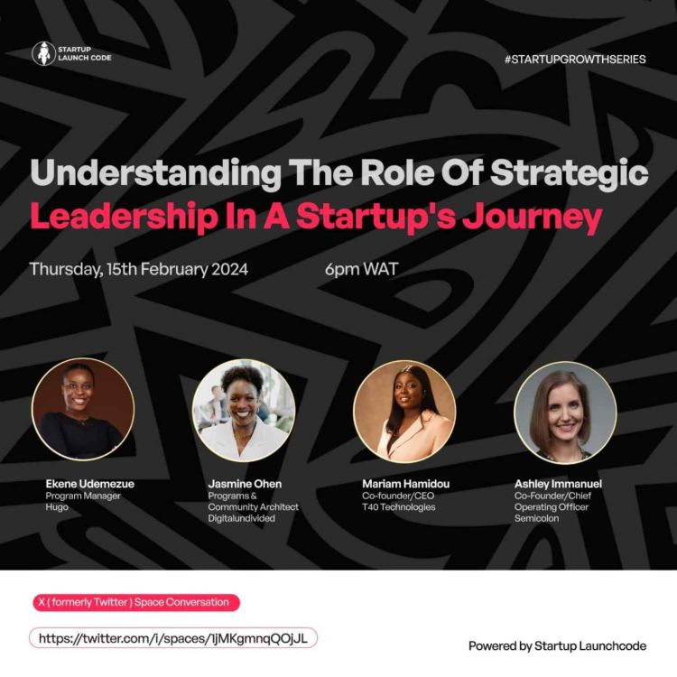 cover art for Understanding the Role of Strategic Leadership in A Startup's Journey