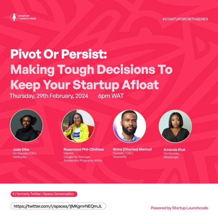 cover art for Pivot or Persist: Making Tough Decisions to Keep your Startup Afloat 