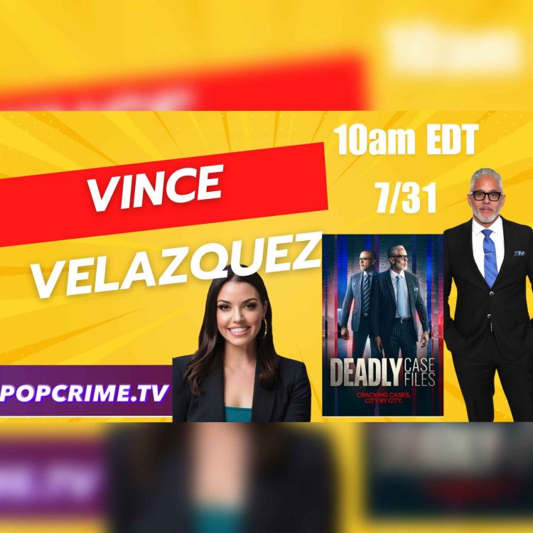 cover art for PopCrimeTV Coffee & Live: VINCE VELAZQUEZ, former Atlanta Homicide Detective & star of "Deadly Case Files"