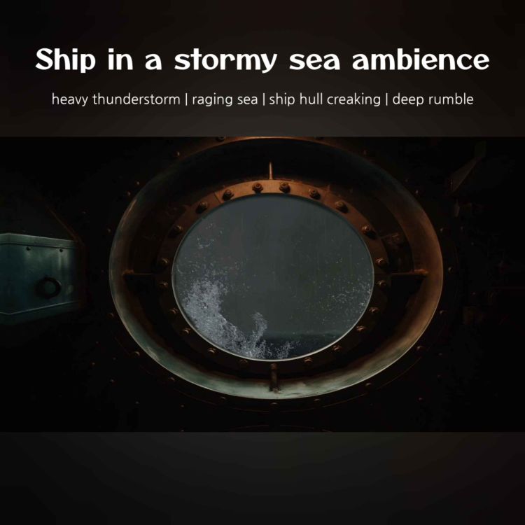 cover art for 🎧Ship in a stormy sea ambience 