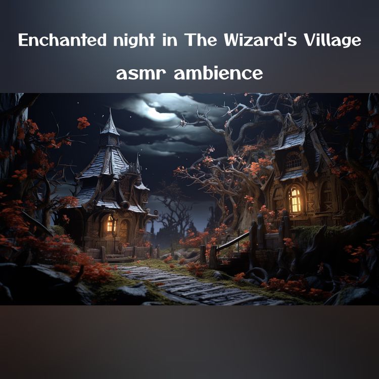 cover art for 🎧 Enchanted night in The Wizard's Village asmr ambience × No Music