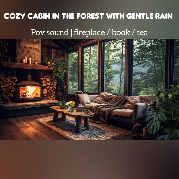 cover art for 🎧Cozy cabin in the forest with gentle rain