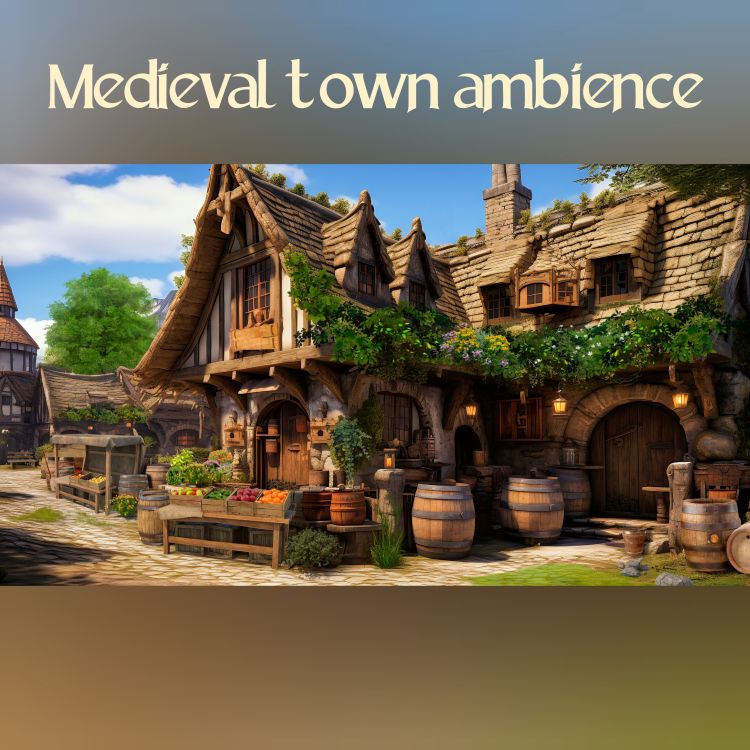 cover art for 🎧 Medieval village Ambience | Jolly atmosphere market in the morning