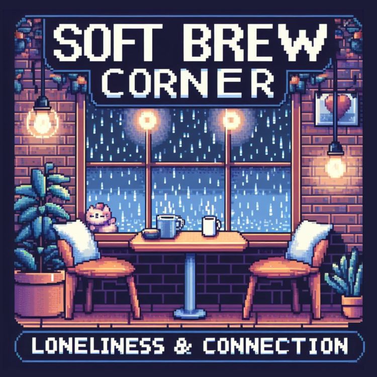 cover art for Whispers in the Rain: A Cozy Cafe Chat on Loneliness & Connection