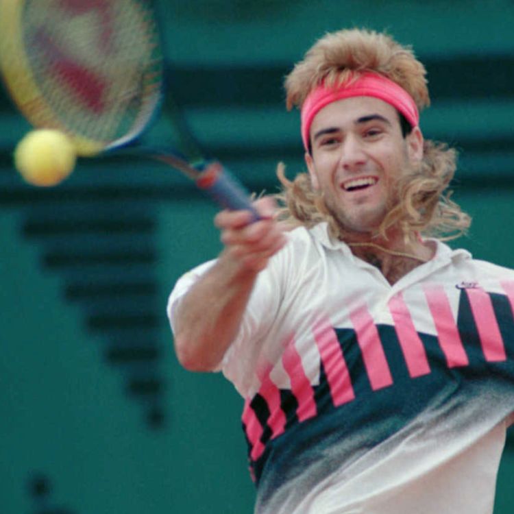 cover art for Andre Agassi: meth, mullets and a very mental dad