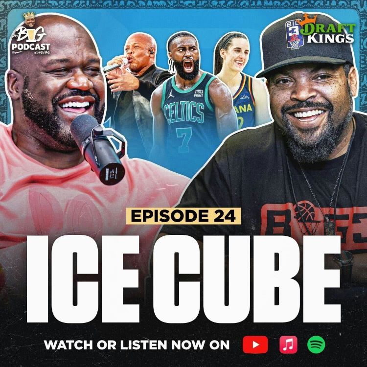 cover art for ICE CUBE Rejects Shaq's Song, Talks $5 Million Caitlyn Clark Big 3 Offer, and Gives Bold NBA Finals Prediction | EP 24