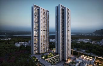 A stunning view of Piramal Vaikunth Towers