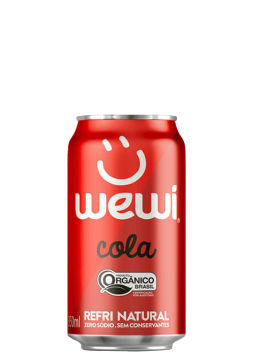 Refrigerante Cola Orgânico Wewi Lata 350ml 