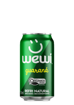 Refrigerante Guaraná Orgânico Wewi Lata 350ml