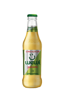 Refrigerante Guaraná All Natural Zero Orgânico Wewi Vidro 255ml