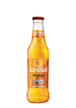 Refrigerante Laranja Orgânico Wewi Vidro 255ml 6Un
