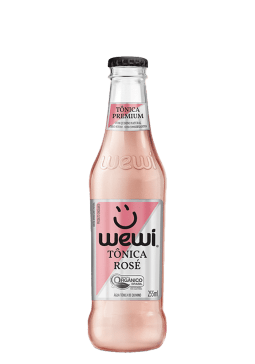 Água Tônica Rosé Orgânica Wewi Vidro 255ml