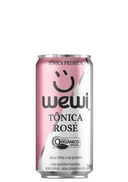 Água Tônica Rosé Orgânica Wewi Lata 269ml