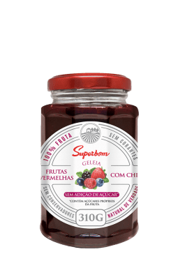 Geleia de Frutas Vermelhas com Chia Superbom 310g