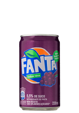 Refrigerante Fanta Uva Lata 220ml