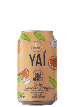 Chá Verde Yaí Laranja com Gengibre 350ml