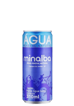 Água Mineral Minalba Lata sem gás 310ml