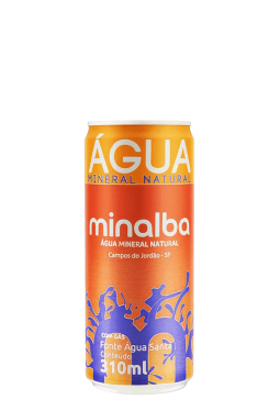 Água Mineral Minalba Lata com gás 310ml