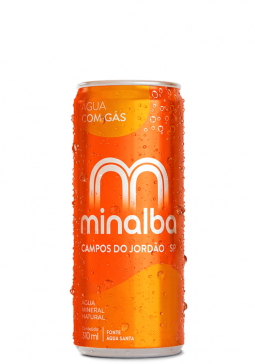 Água Mineral Minalba Lata com gás 310ml