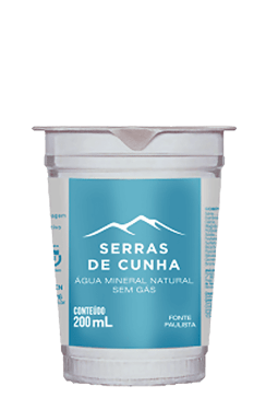 Água Mineral Serras De Cunha copo sem gás 200ml