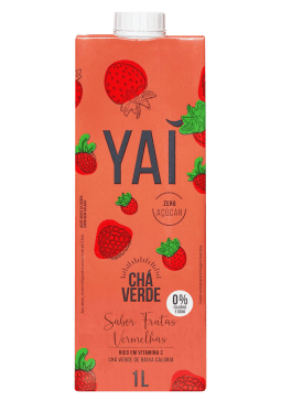 Chá Verde Yaí Verde Frutas Vermelhas 1L
