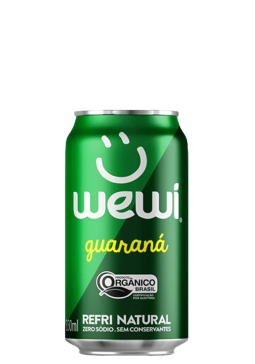 Refrigerante Guaraná Orgânico Wewi Lata 350ml
