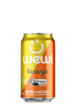 Refrigerante Laranja Orgânico Wewi Lata 350ml