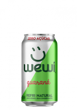 Refrigerante Guaraná Orgânico Wewi Super Zero Lata 350ml