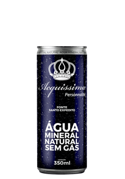 Água Mineral Acquíssima Lata sem gás 350ml