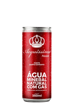 Água Mineral Acquíssima Lata com gás 350ml