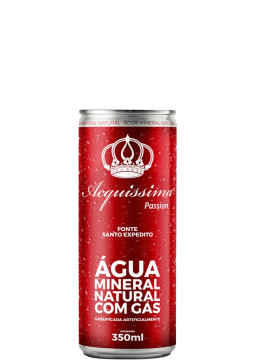 Água Mineral Acquíssima Lata com gás 350ml