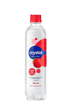 Água Saborizada com gás Crystal Frutas Vermelhas Pet 510ml
