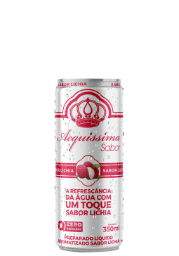 Água saborizada Acquíssima Lichia Lata 350ml