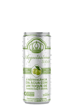 Água saborizada Acquíssima Maçã Verde Lata 350ml