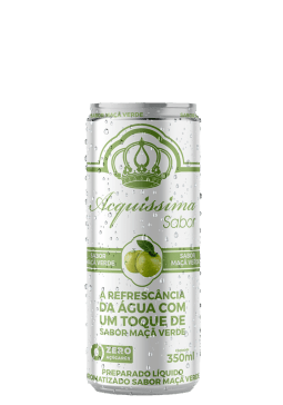 Água saborizada Acquíssima Maçã Verde Lata 350ml