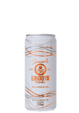 Água Mineral Lindoya Verão Speciali Lata com gás 310ml 12Un