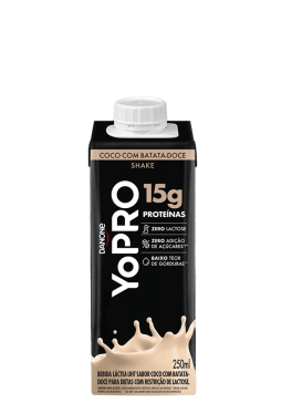 Bebida Láctea YoPRO Coco com Batata Doce 15g de proteína 250ml