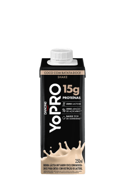 Bebida Láctea YoPRO Coco com Batata Doce 15g de proteína 250ml