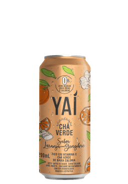 Chá Verde Yaí Laranja com Gengibre Lata 290ml