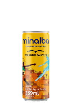 Água Mineral Minalba Lata Com Gás 269ml