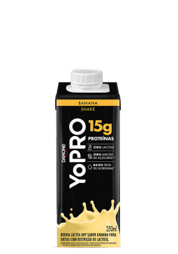 Bebida láctea Yopro Banana 15g proteína 250ml