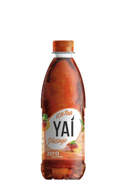 Chá Preto Yaí Ice tea pêssego zero 450ml
