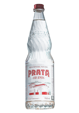 Água Mineral Prata 150 Anos One way com gás 750ml 
