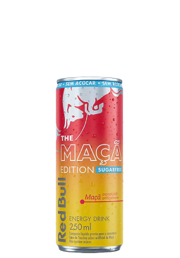 Energético Red Bull Sugar Free Maçã Lata 250ml 