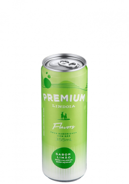 Água Saborizada Lindoia Premium Limão Lata Com Gás 355ml