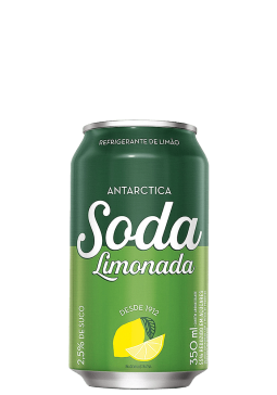 Refrigerante Soda Limonada Antarctica Lata 350ml