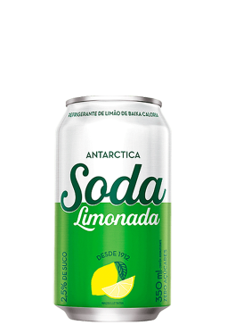Refrigerante Soda Limonada Antarctica Diet Lata 350ml 