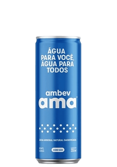 Água Mineral Ama Lata com gás 350ml