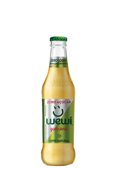 Refrigerante Guaraná All Natural Zero Orgânico Wewi Vidro 255ml